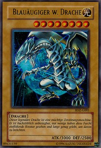 Blauäugiger w. Drache BNZ-001 Ultra Rare Light Played Deutsch