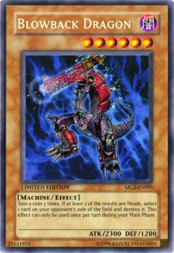 Blowback Dragon MC2-005 Secret Rare Excellent Englisch
