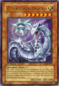 Cyber Laser Drache (V.1) SOI-007 Ultra Rare Poor Deutsch 1. Auflage