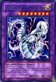Cyber Zwillings-Drache DP04-011 Rare Played Deutsch