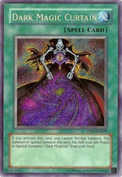 Dark Magic Curtain PP01-008 Secret Rare Poor Englisch