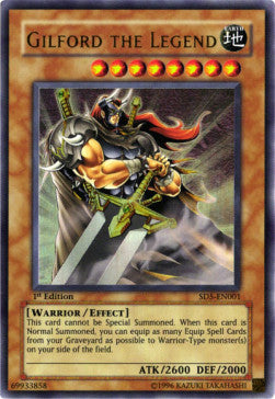 Gilford die Legende SD5-001 Ultra Rare Light Played Deutsch 1. Auflage