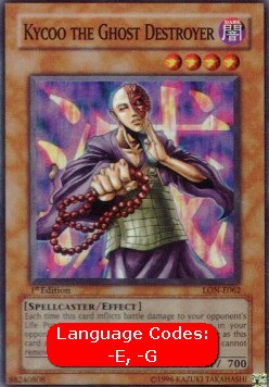 Kycoo, Geistzerstörer (V.1) LON-062 Super Rare Good Deutsch