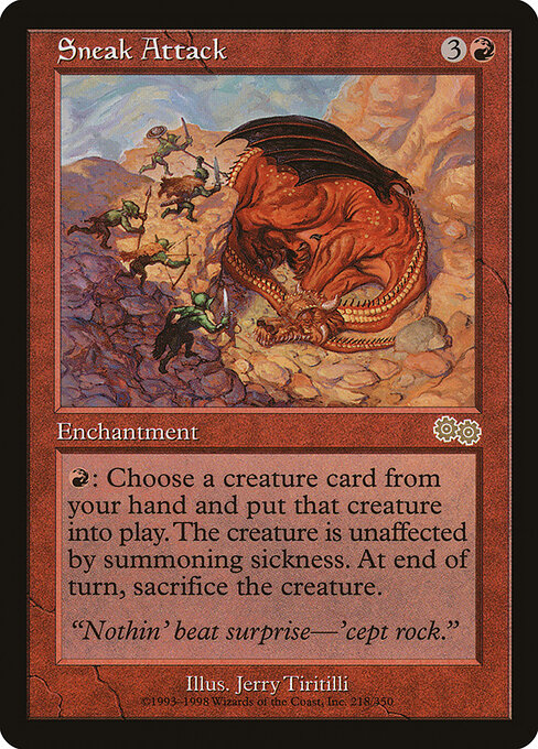 Sneak Attack USG-218 Rare Light Played Englisch