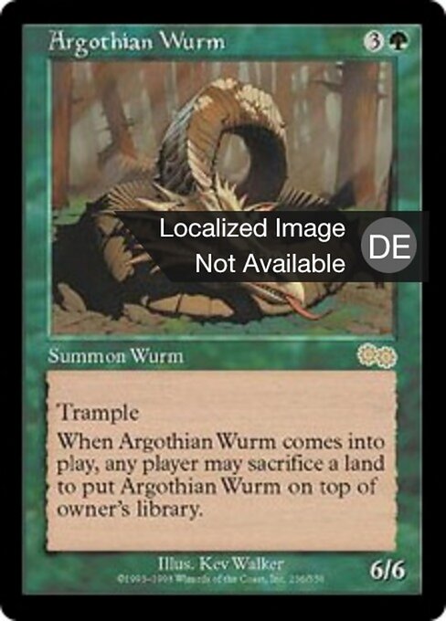 Argothischer Wurm USG-236 Rare Played Deutsch