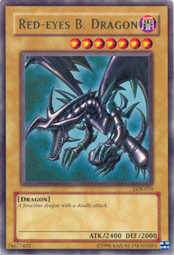 Red-Eyes Black Dragon LOB-070 Ultra Rare Poor Englisch