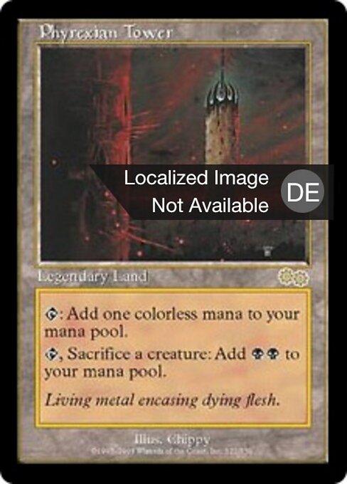 Turm von Phyrexia USG-322 Rare Poor Deutsch