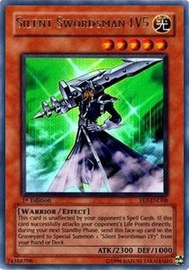 Schweigsamer Schwertkämpfer LV5 (V.1) FET-008 Ultra Rare Excellent Deutsch 1. Auflage