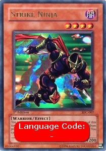 Strike Ninja IOC-007 Ultra Rare Light Played Englisch