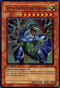 Superleiter-Tyranno SD09-001 Ultra Rare Played Deutsch 1. Auflage