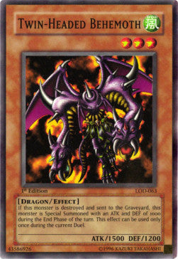 Twin-Headed Behemoth (V.1) LOD-EN063 Super Rare Played Englisch