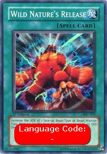 Wild Nature's Release (V.1) IOC-EN033 Super Rare Played Englisch