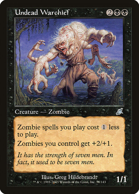 Undead Warchief SCG-78 Uncommon Excellent Englisch
