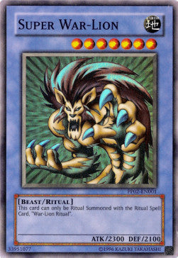 Superkriegslöwe (V.1) PP02-001 Super Rare Light Played Deutsch