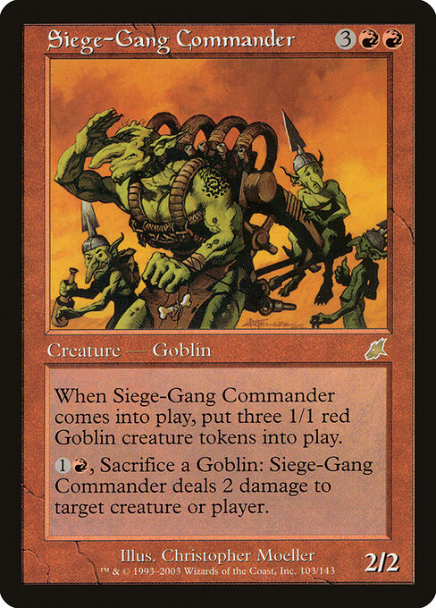 Siege-Gang Commander SCG-103 Rare Played Englisch