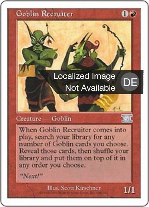 Goblin-Anwerber 6ED-186 Uncommon Light Played Deutsch