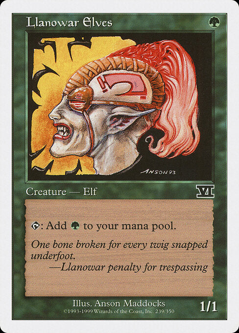 Llanowar Elves 6ED-239 Common Excellent Englisch