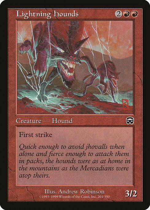 Lightning Hounds MMQ-201 Common Light Played Englisch Foil