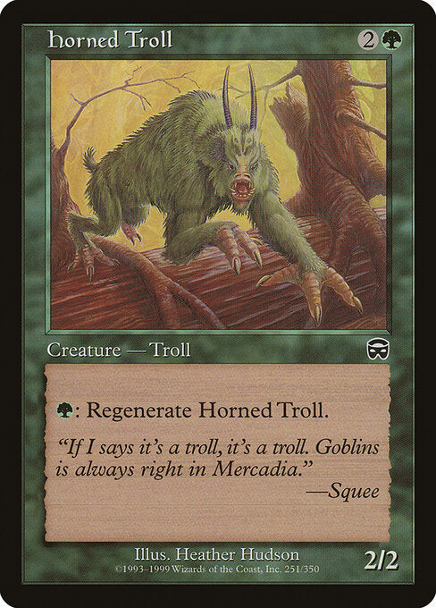 Horned Troll MMQ-251 Common Played Englisch Foil