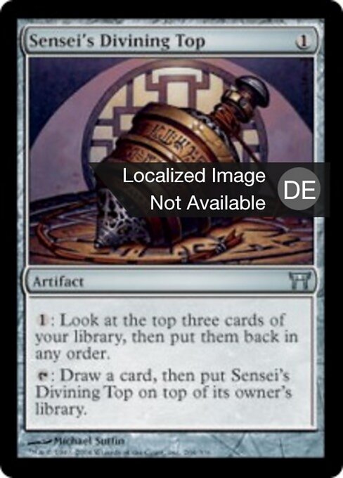 Weissagekreisel des Senseis CHK-268 Uncommon Light Played Deutsch