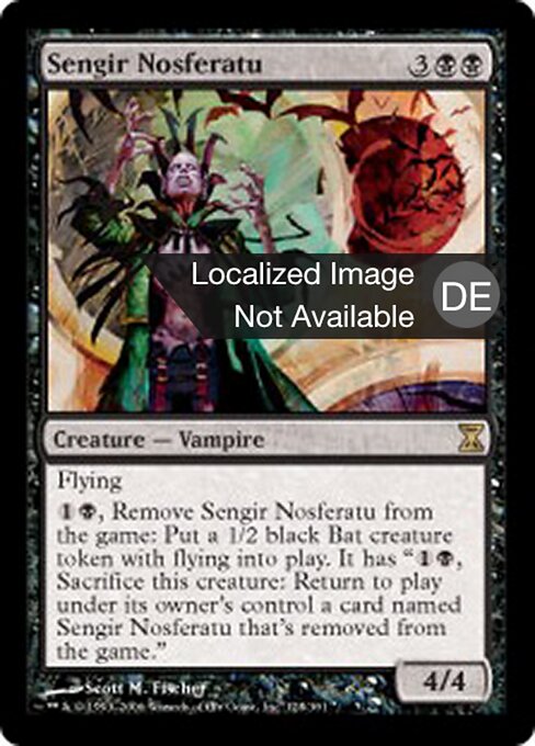 Sengir-Nosferatu TSP-128 Rare Light Played Deutsch