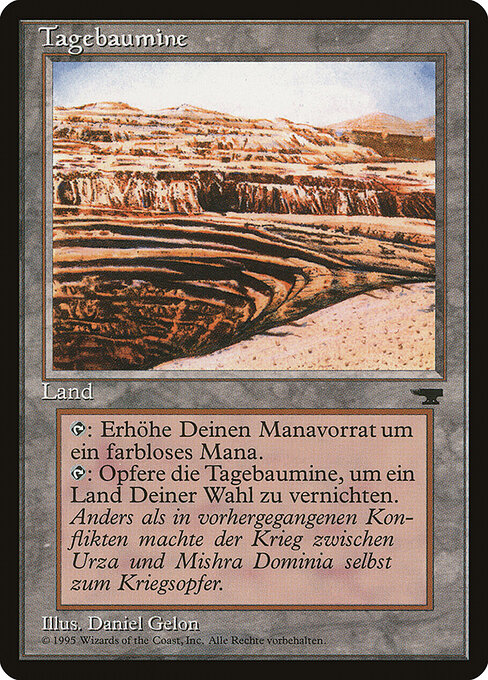 Tagebaumine RE-95 Uncommon Light Played Deutsch
