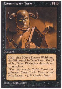 Demonic Tutor DTU- Uncommon Played Französisch