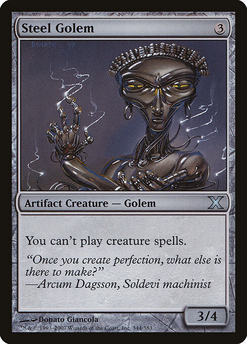 Stahlgolem 10E-344 Uncommon Light Played Englisch