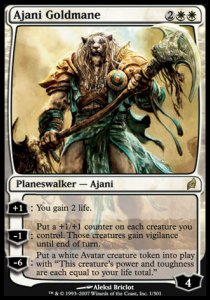 Ajani Goldmähne LRW-1 Rare Good Englisch Foil