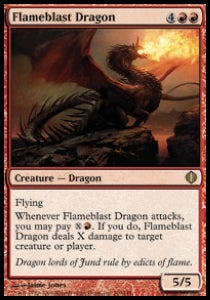 Flammenstoß-Drache ALA-100 Rare Good Englisch Foil