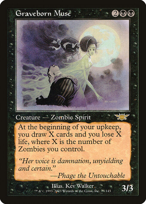 Graveborn Muse LGN-73 Rare Played Englisch