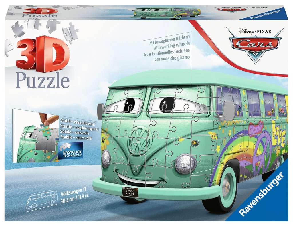 3D Puzzle - Volkswagen T1 Cars Fillmore