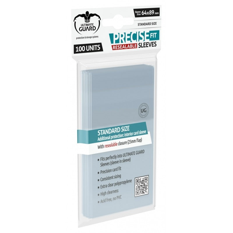 Ultimate Guard Precise-Fit Sleeves Resealable Standardgröße Transparent (100)