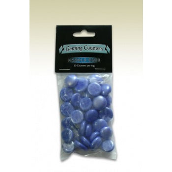 Dragon Shield - Opaque Gaming Counters - Marble Blue