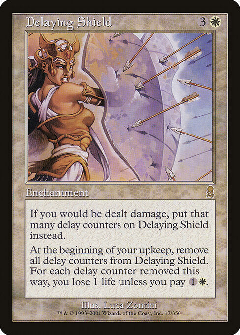 Verzögernder Schild ODY-17 Rare Light Played Englisch Foil