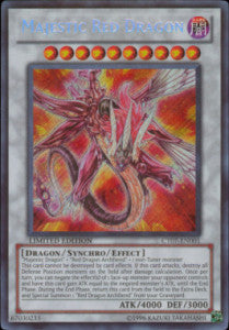 Majestätischer Roter Drache CT07-001 Secret Rare Excellent Deutsch