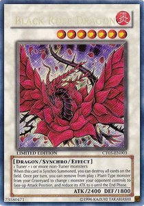Schwarzer Rosendrache CT05-003 Secret Rare Poor Deutsch