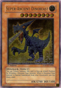 Superantikes Dinoungeheuer LODT-DE088 Ultimate Rare Light Played Deutsch 1. Auflage