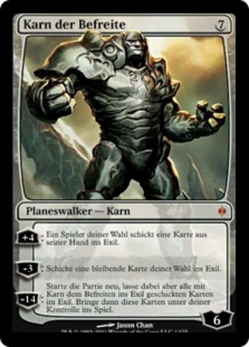 Karn der Befreite NPH-1 Mythic Light Played Deutsch