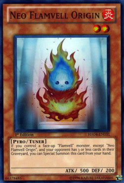 Neo-Flamvell-Ursprung HA04-031 Super Rare Excellent Deutsch 1. Auflage