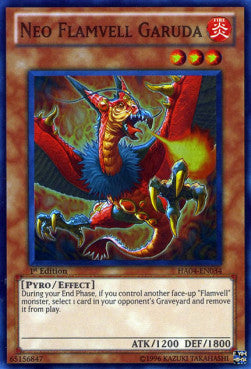 Neo-Flamvell-Garuda HA04-034 Super Rare Light Played Deutsch 1. Auflage