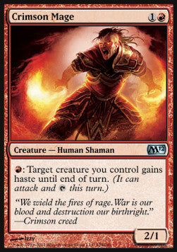 Karmesinmagier M12-129 Uncommon Excellent Englisch Foil