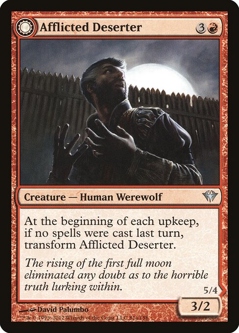 Afflicted Deserter / Werewolf Ransacker DKA- Uncommon Excellent Englisch Foil
