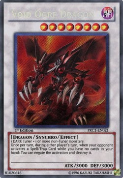 Ogerdrache der Leere PRC1-021 Secret Rare Excellent Deutsch 1. Auflage