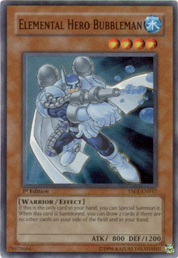 Elementar-HELD Bubbleman YSDJ-017 Super Rare Played Deutsch 1. Auflage