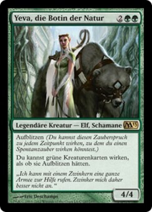 Yeva, die Botin der Natur M13-197 Rare Light Played Deutsch Foil