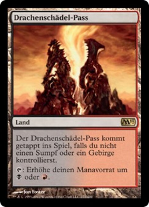 Drachenschädel-Pass M13-222 Rare Good Deutsch