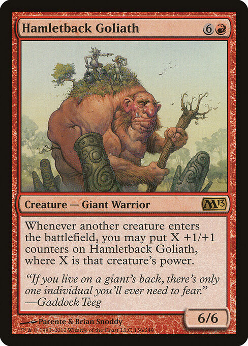 Häuserschleppender Goliath M13-136 Rare Played Englisch Foil