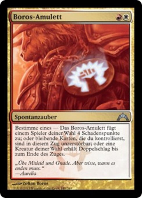 Boros-Amulett GTC-148 Uncommon Light Played Deutsch