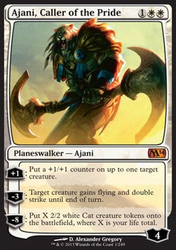 Ajani der Rudelrufer M14-1 Mythic Good Deutsch Foil